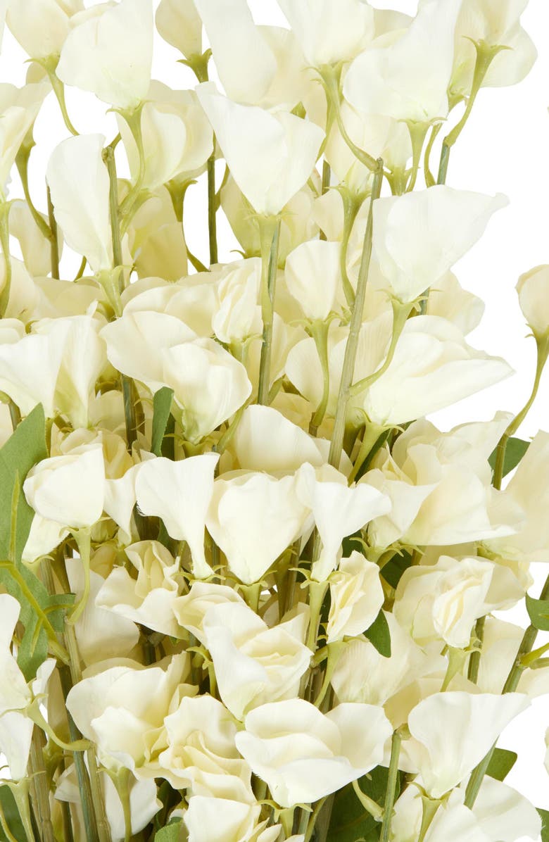 SONOMA SAGE HOME Set of 12 Sweet Pea Artificial Flowers, Alternate, color, White