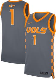 Nike Men's Nike #1 Gray Tennessee Volunteers Replica Jersey