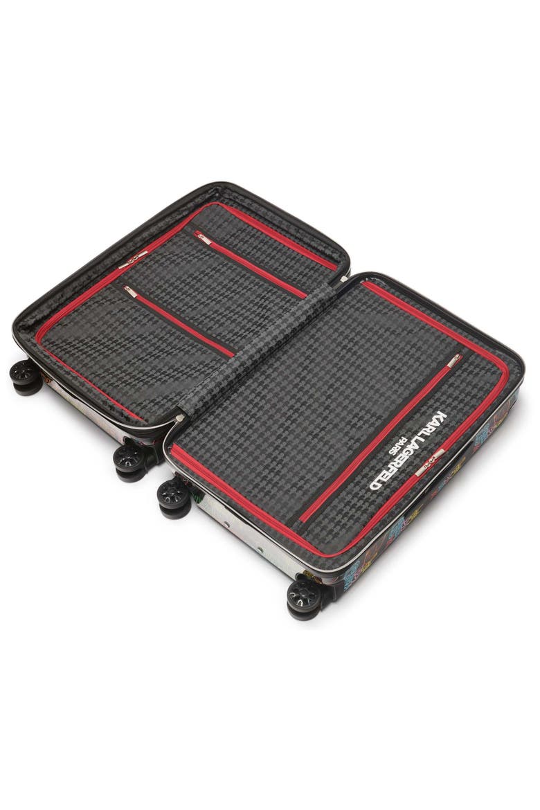 Multicolor Neon 25" Medium Upright Suitcase, Alternate, color, Multi Color