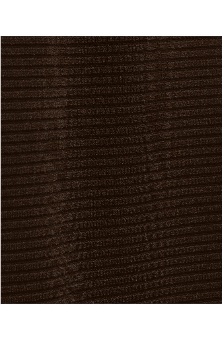 Lands' End Shine Ribbed Tankini Top and High Waisted Bottom Swimsuit Set, Alternate, color, Chocolate Brown Shine