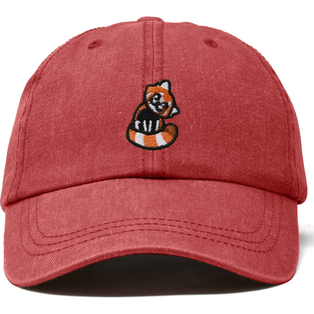 DALIX DALIX RED PANDA EMBROIDERED DAD HAT