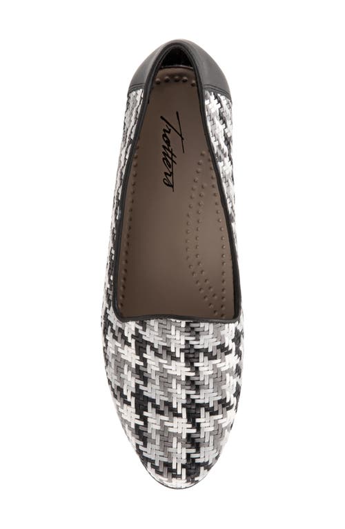 Trotters Liz Flat In Black Multi