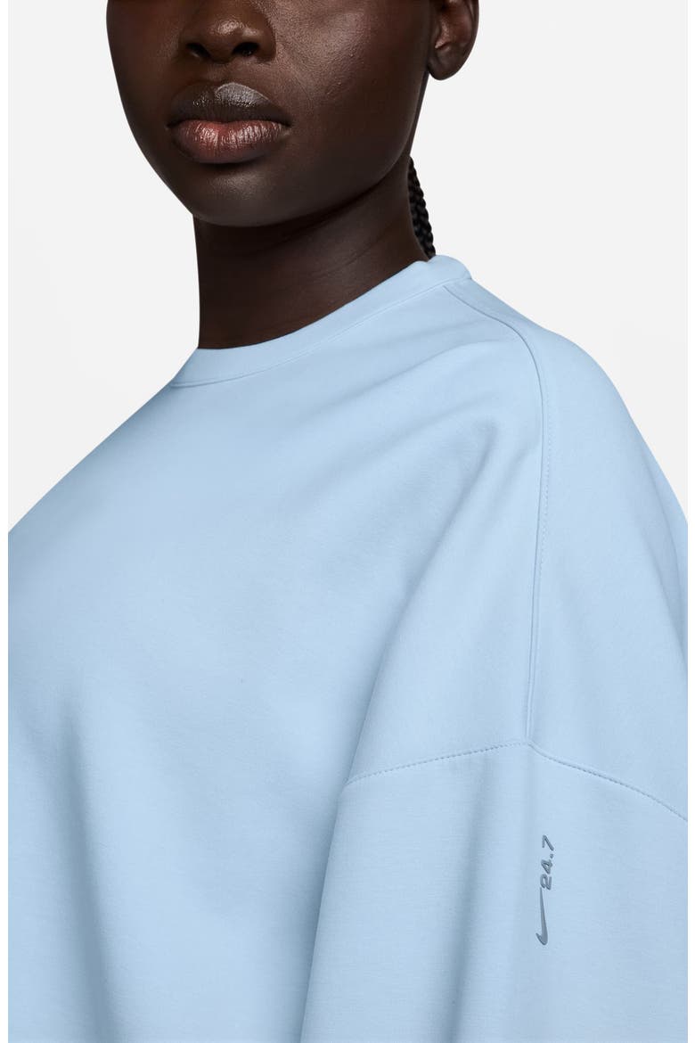 ImpossiblySoft Dri-FIT Oversize Sweatshirt, Alternate, color, COASTAL BLUE
