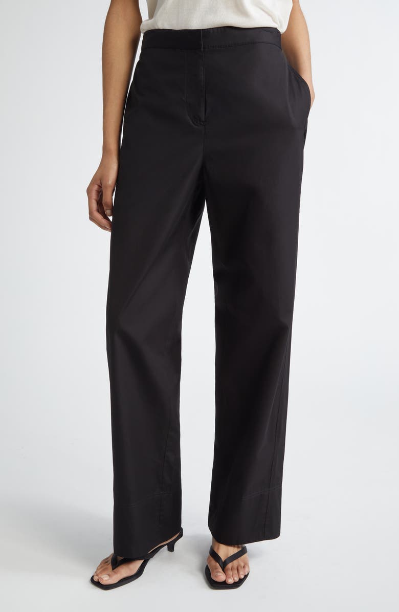 TOTEME Twisted Seam Trousers, Main, color, Black