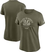 Nike Women's Nike Olive Cincinnati Bengals 2025 Salute to Service Sideline T-Shirt
