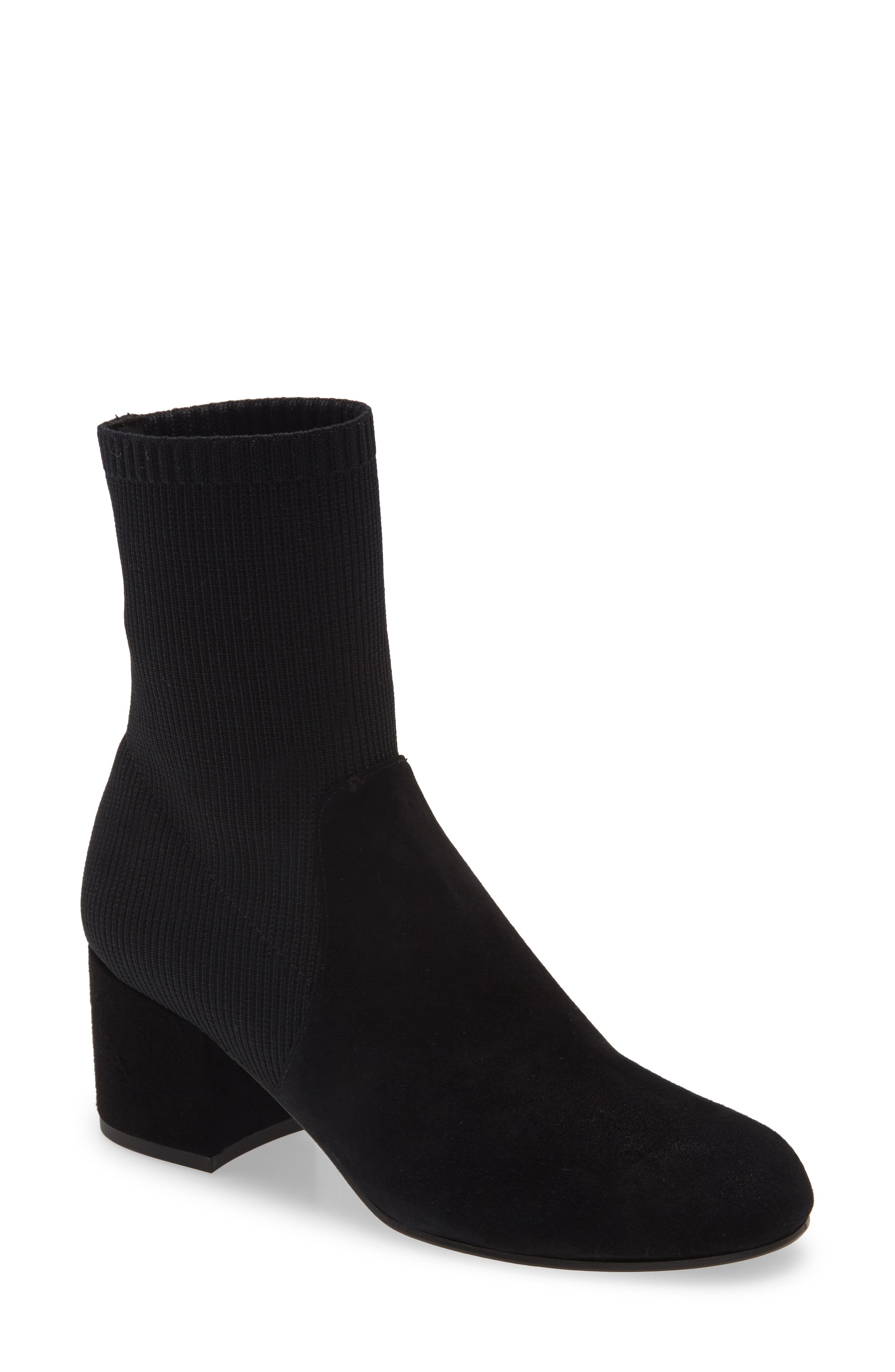 Eileen Fisher Knollis Knit Block Heel Boot (Women) | Nordstrom