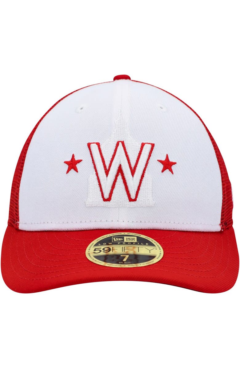 New Era Men's New Era White/Red Washington Nationals 2023 On-Field Batting Practice Low Profile 59FIFTY Fitted Hat, Alternate, color, White