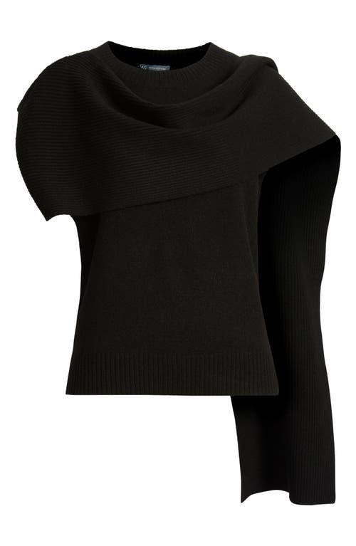 Wit & Wisdom Scarf Sweater In Black