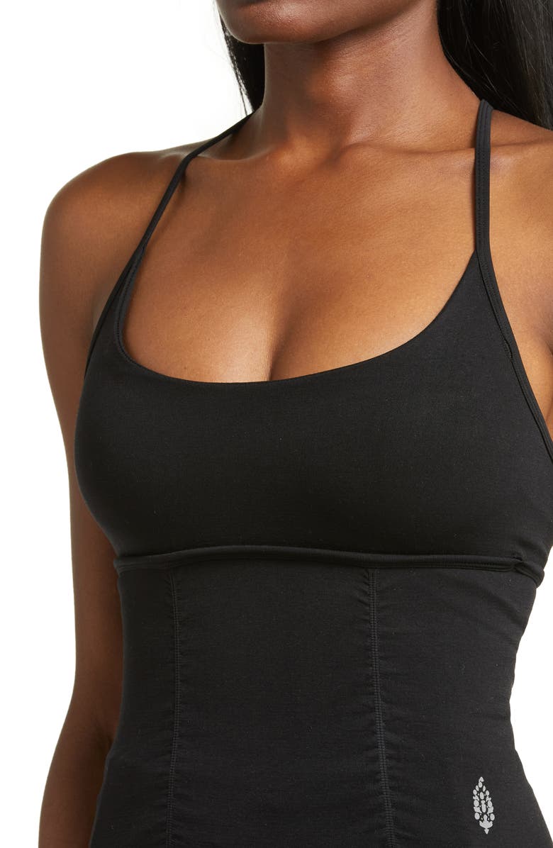 Free People FP Movement Shirred Crossback Camisole, Alternate, color, 