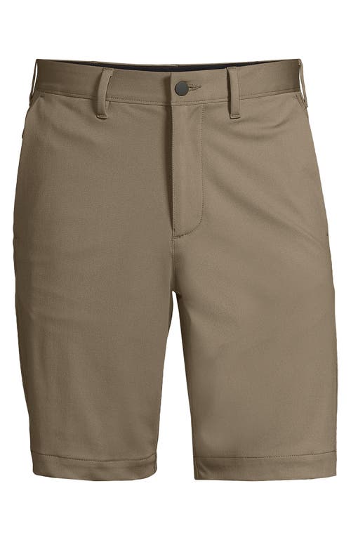 Lands' End Traditional Fit 9" Flex Performance Golf Shorts In Khaki