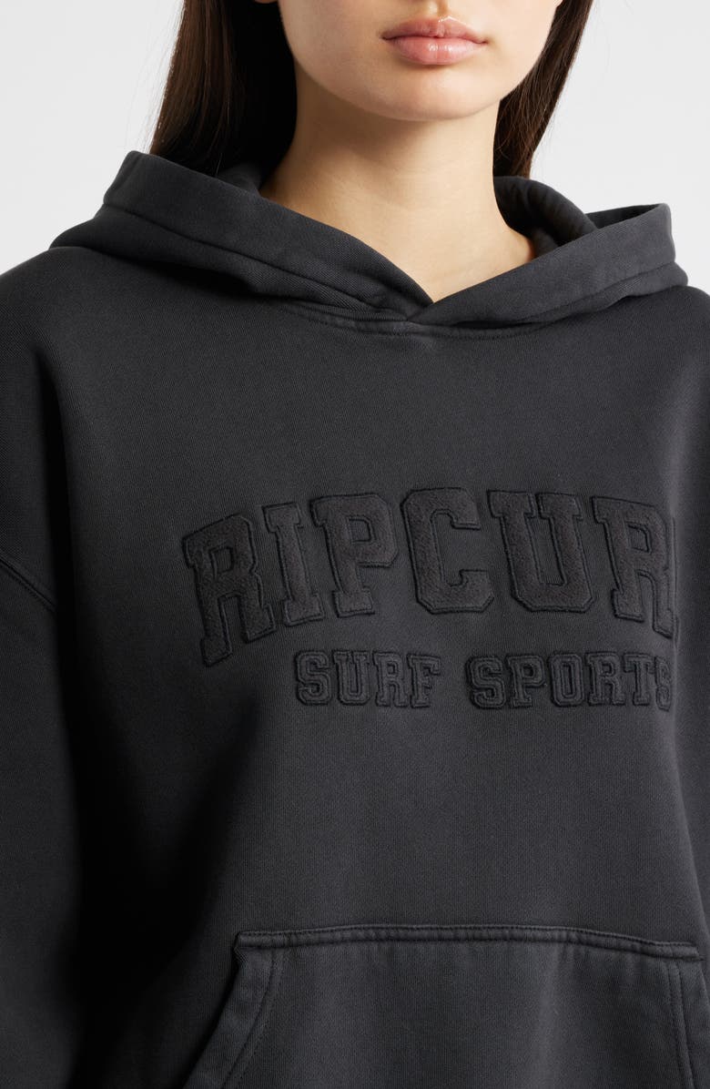 Rip Curl Varsity Sports Hoodie, Alternate, color, Black