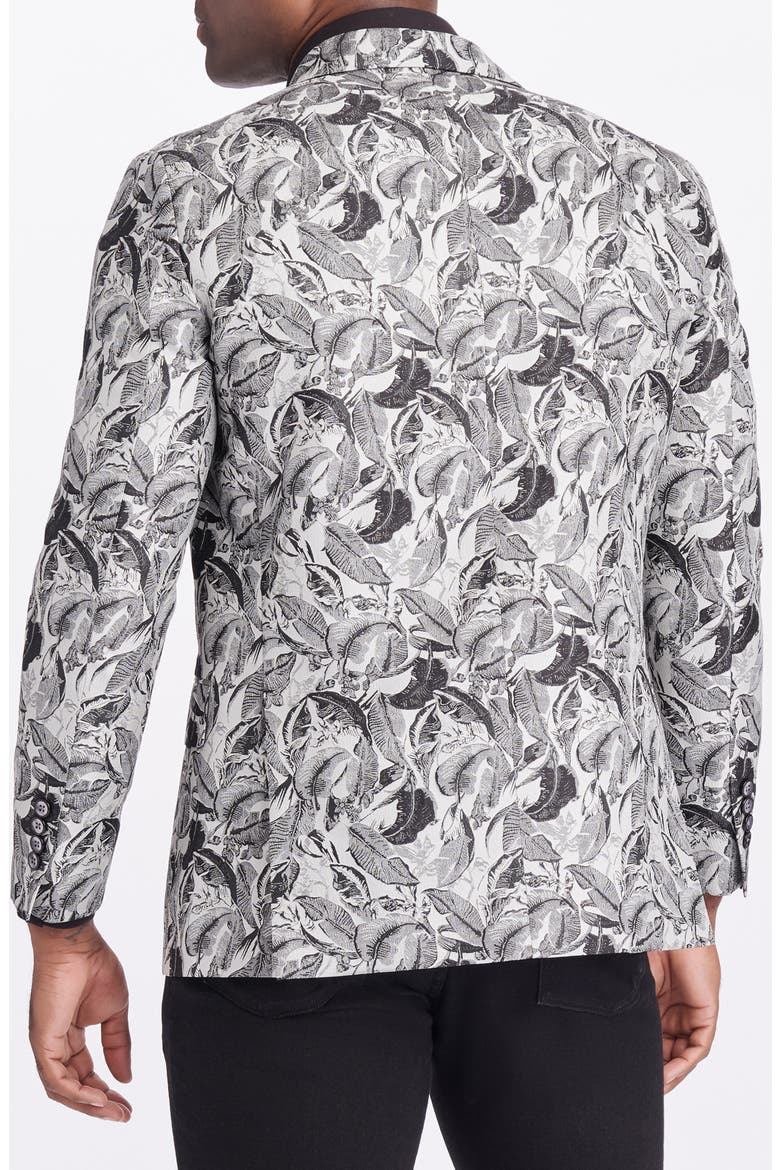 Goldkey Woven Blazer, Alternate, color, SILVER