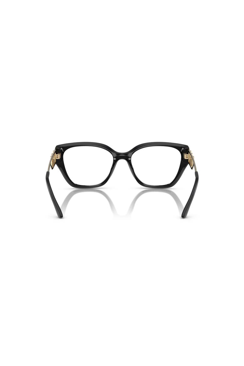 54mm Square optical glasses, Alternate, color, Black