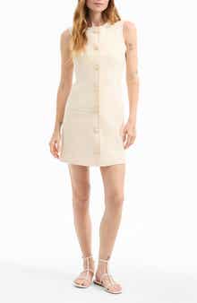 Veronica Beard Whistler Contrast Trim Sleeveless Dress