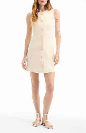 Veronica Beard Whistler Contrast Trim Sleeveless Dress