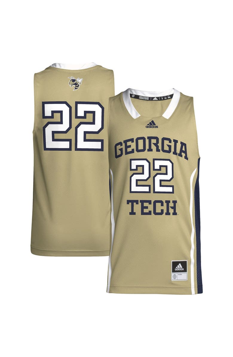 adidas Youth adidas #22 Gold Georgia Tech Yellow Jackets Swingman Jersey, Alternate, color, 