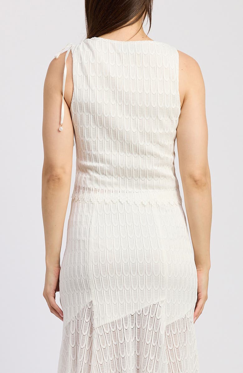 En Saison Denver Lace Tank, Alternate, color, White