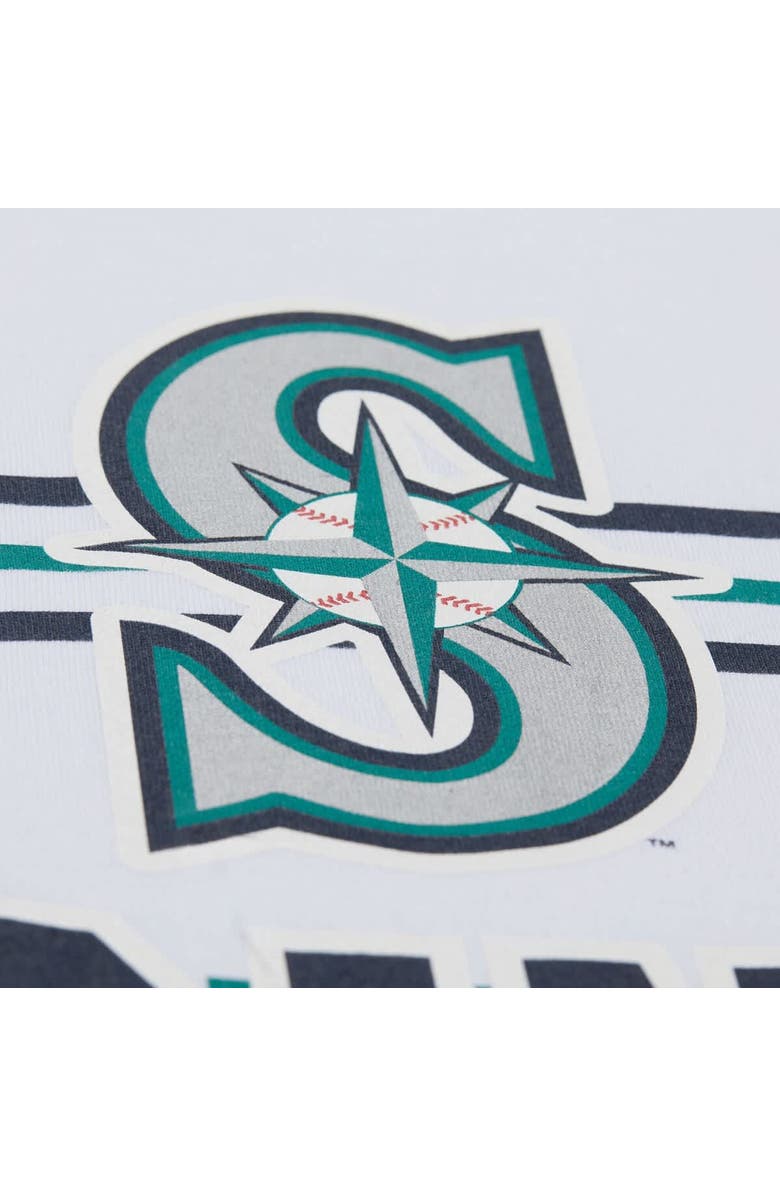 Mitchell & Ness Men's Mitchell & Ness White Seattle Mariners Cooperstown Collection Team Origins Premium T-Shirt, Alternate, color, 