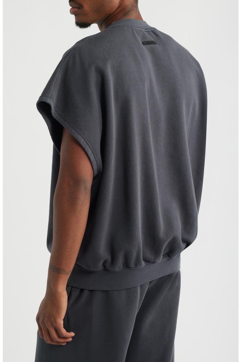Graphic Cutoff Sweatshirt, Alternate, color, WASHED IRON GREY