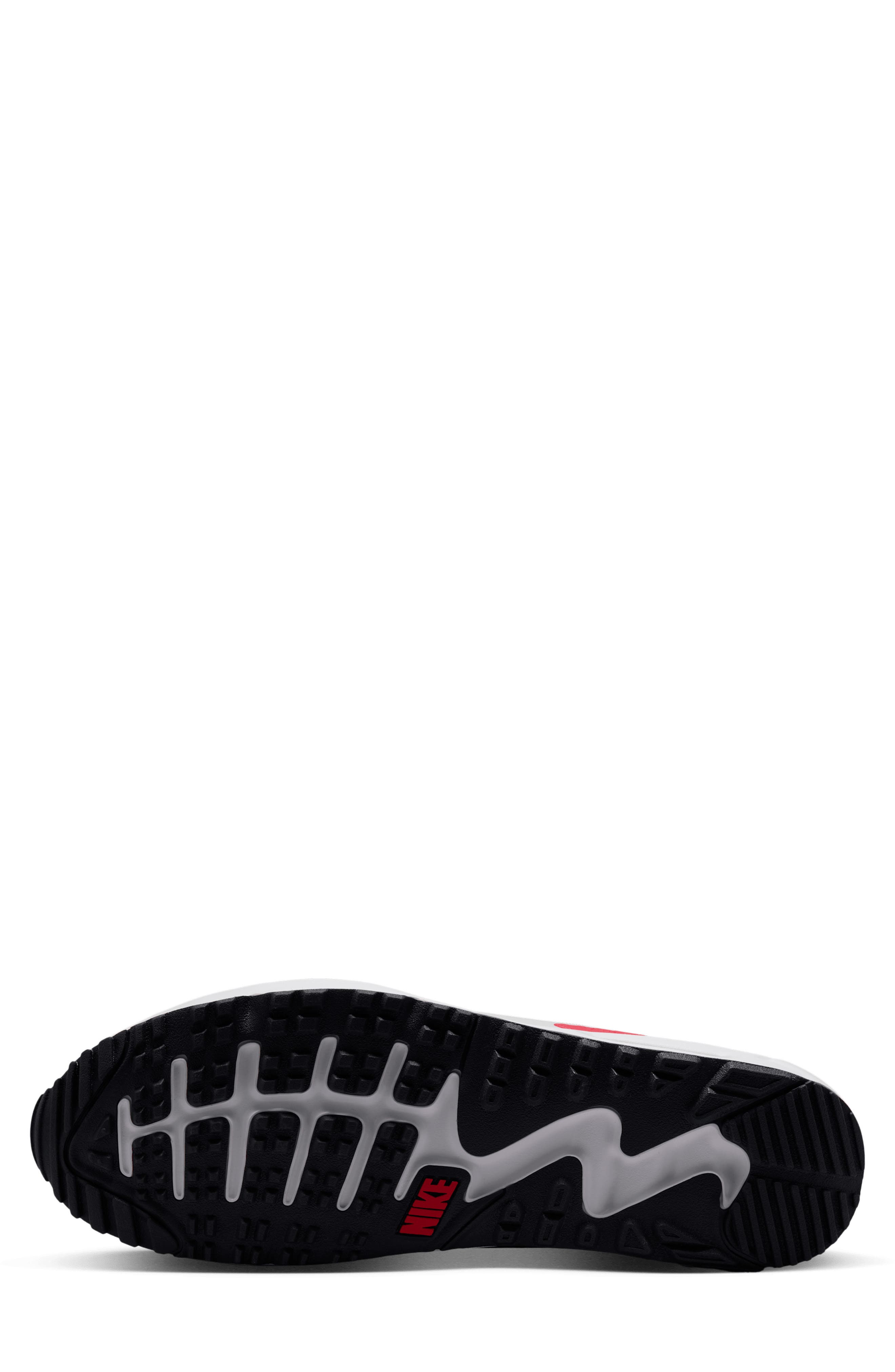 Air Max 90 Sneaker, Alternate, color, WHITE/ PHOTON DUST/ NAVY/ RED