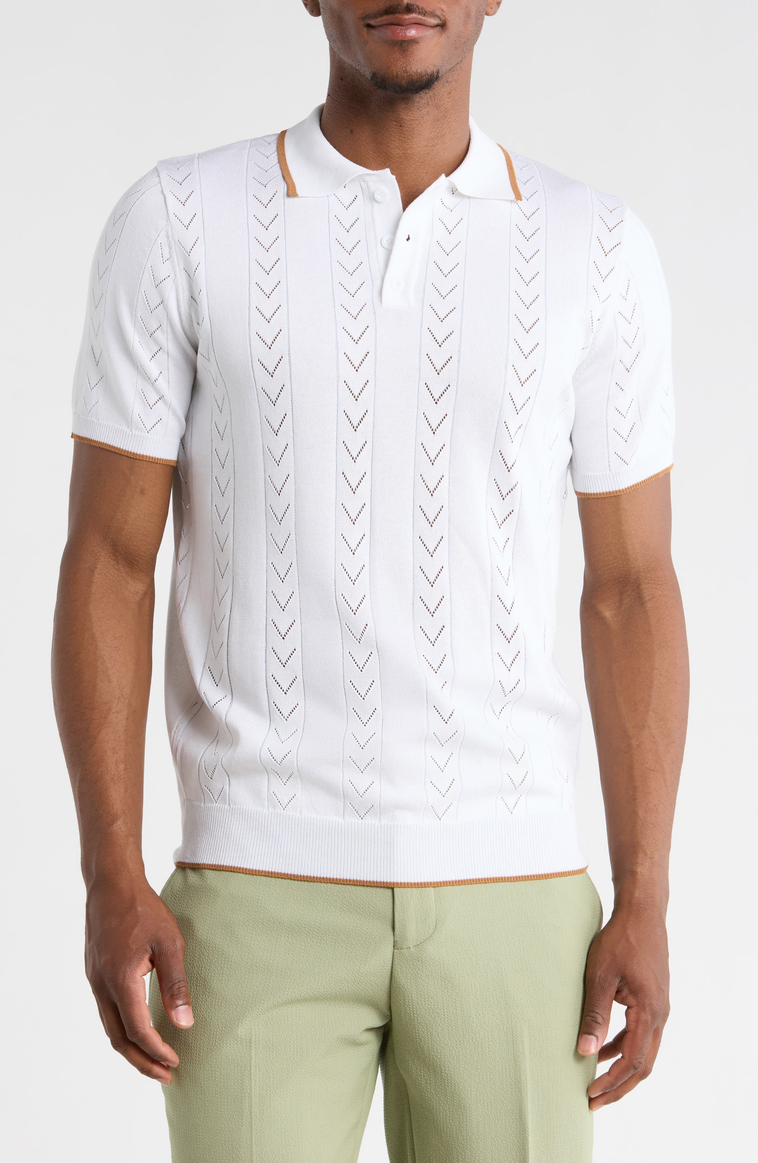 T.R. PREMIUM Slim Fit Polo Sweater