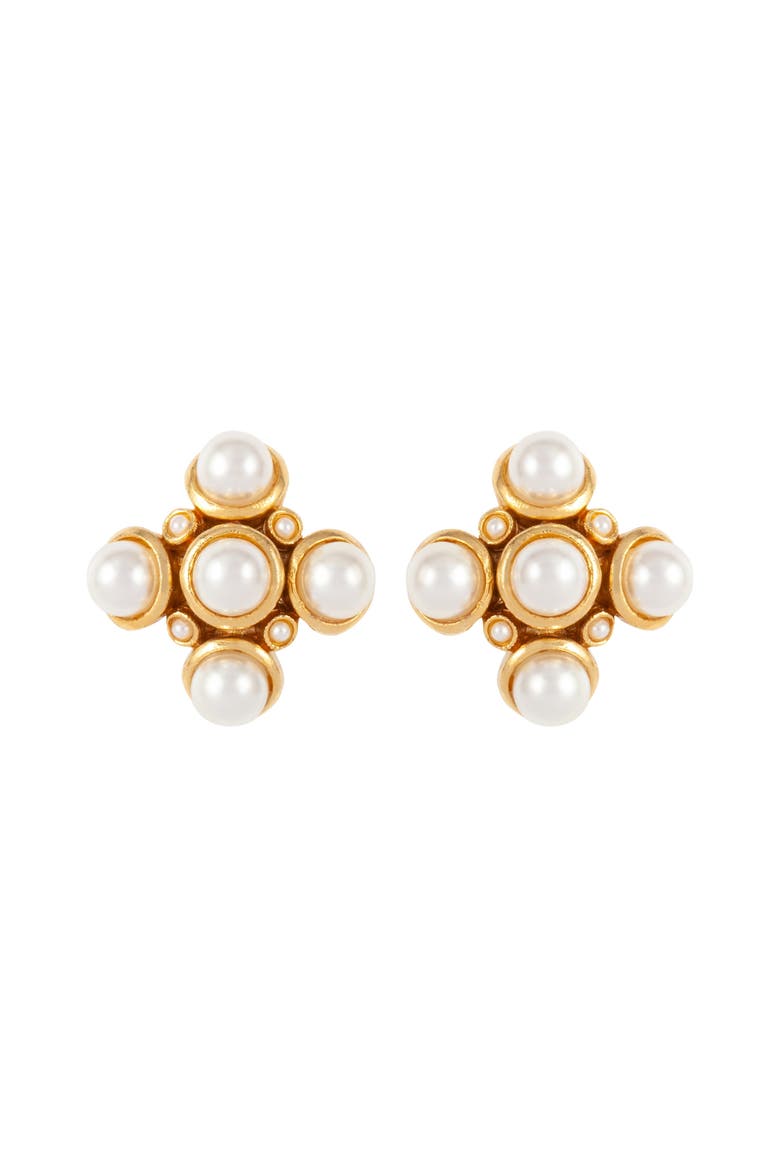 Vintage Renaissance Revival Earrings, As seen on Catherine, Princess of Wales, Main, color, Clip-on
