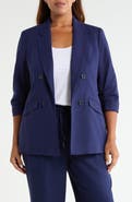 Jones New York Open Front Linen Blend Jacket