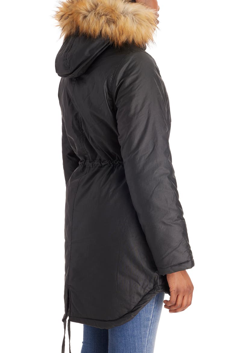 Sofia - Waxed Shell 3 in 1 Maternity Parka, Alternate, color, BLACK