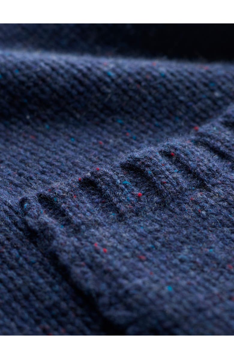 Celtic & Co. Flecked Hooded Coatigan, Alternate, color, Navy