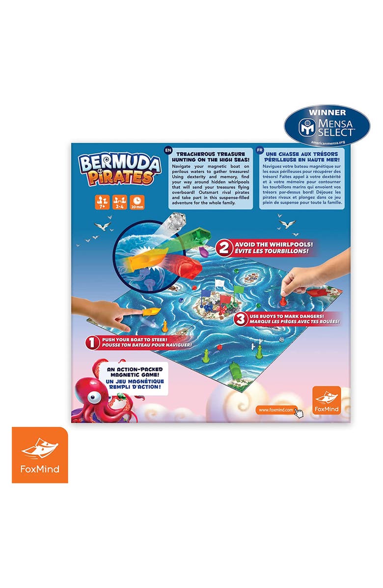 FoxMind Bermuda Pirates Magnetic Board Game For Kids, Alternate, color, Multicolored