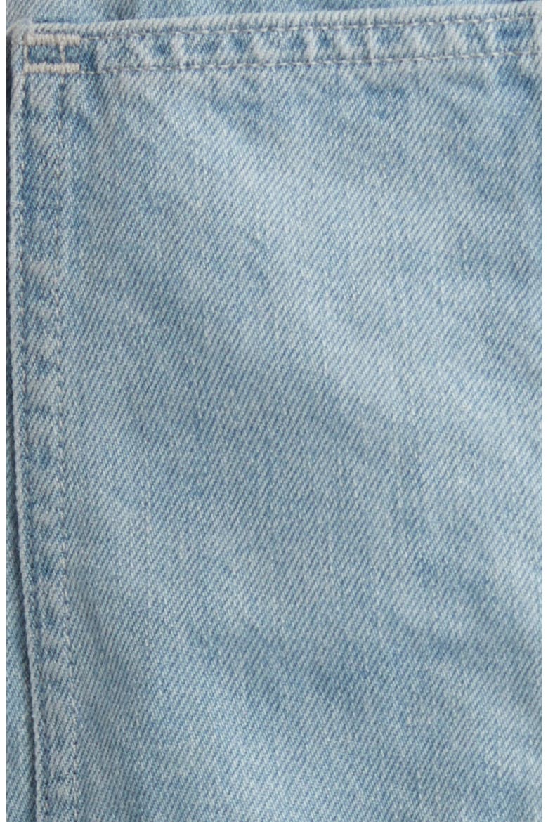 Raw Hem Oversize Denim Carpenter Shortalls, Alternate, color, CHAPIN WASH