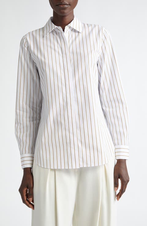 Hayward Stripe Cotton Button-Up Shirt