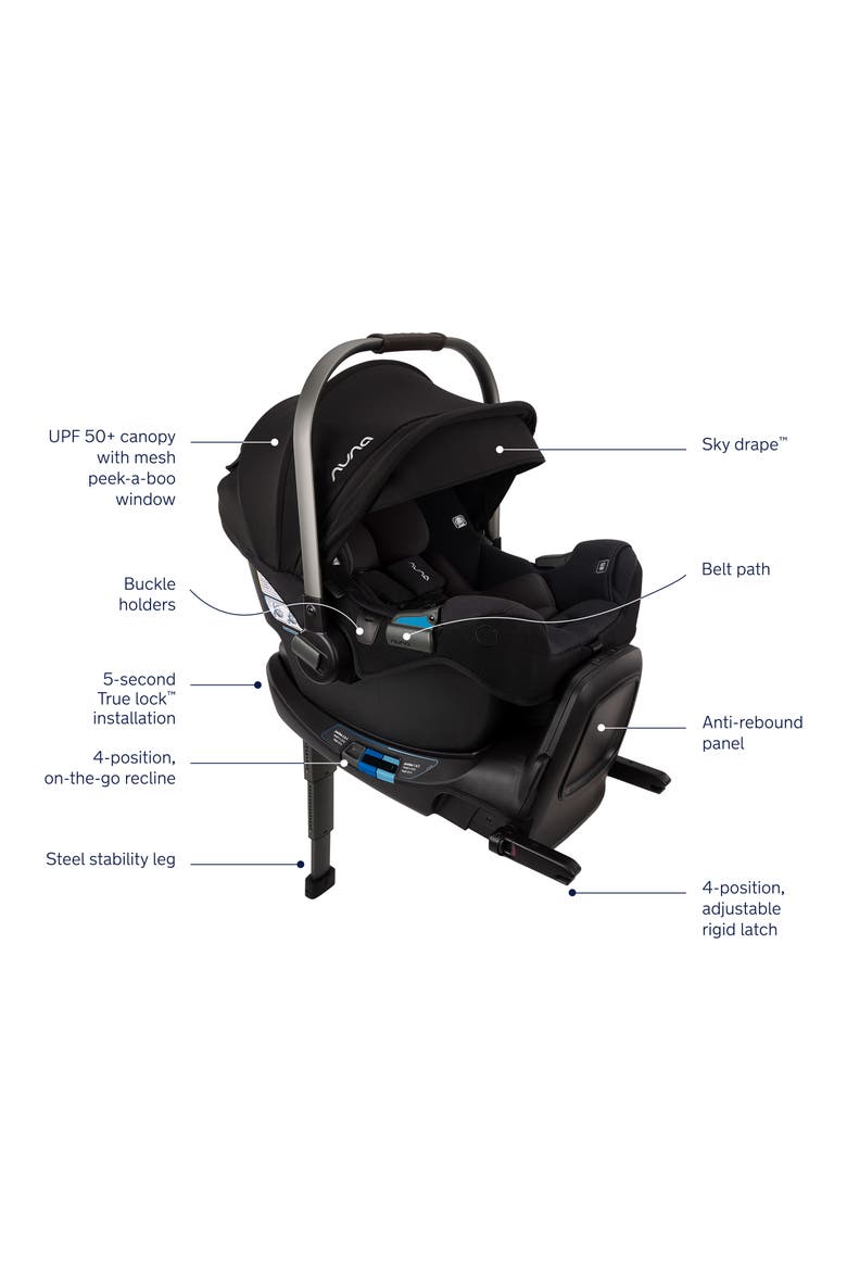 PIPA™ RX Car Seat & Base, Alternate, color, CAVIAR/ CHOCOLATE