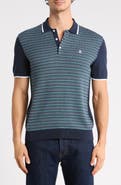 Original Penguin Geometric Jacquard Cotton Sweater Polo