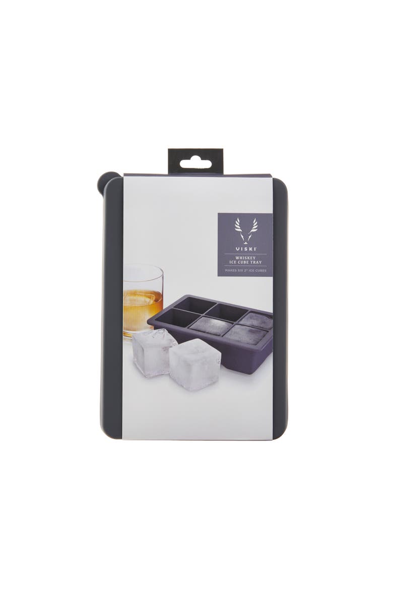 Glacier Whiskey Ice Cube Tray with Lid in Grey, Alternate, color, GREY