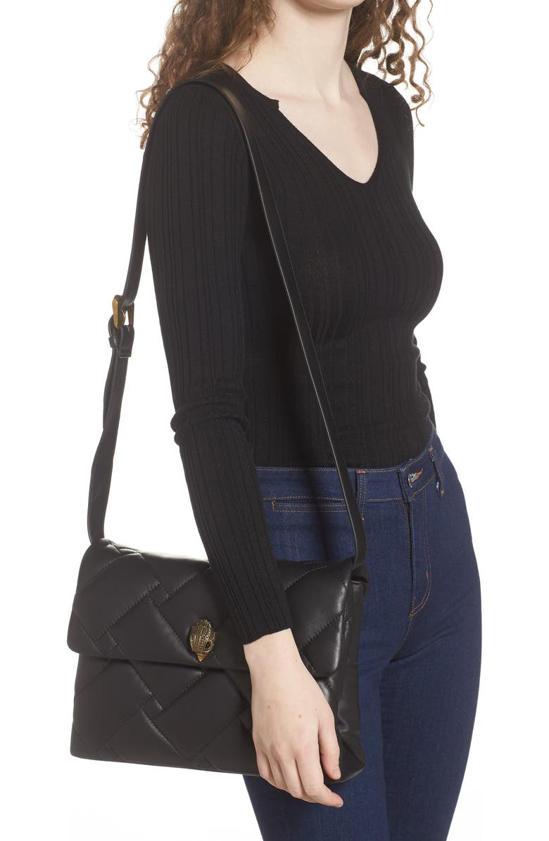 Kurt Geiger London Large Kensington Quilted Leather Shoulder Bag, Alternate, color,
