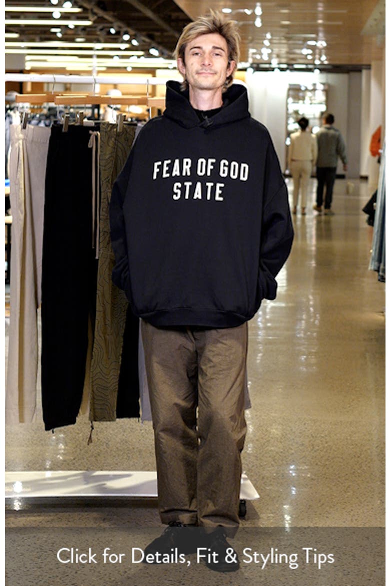 Fear of God Essentials Heavyweight Fleece Hoodie (Men) | Nordstrom