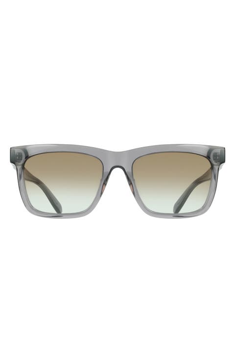 55mm Gradient Rectangle Sunglasses