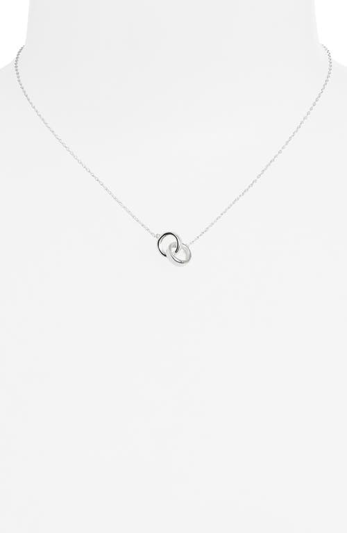 Argento Vivo Circle Link Necklace In Silver
