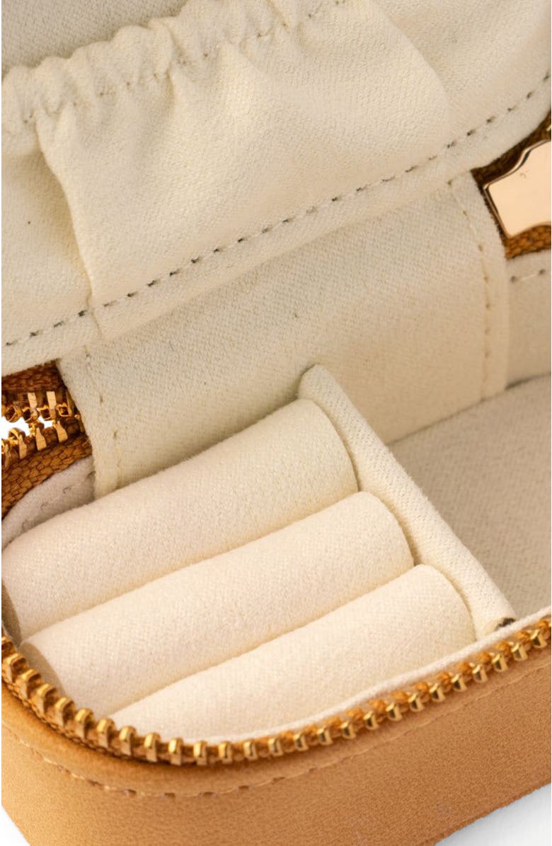 MADE BY MARY Mini Jewelry Case, Alternate, color, Honey