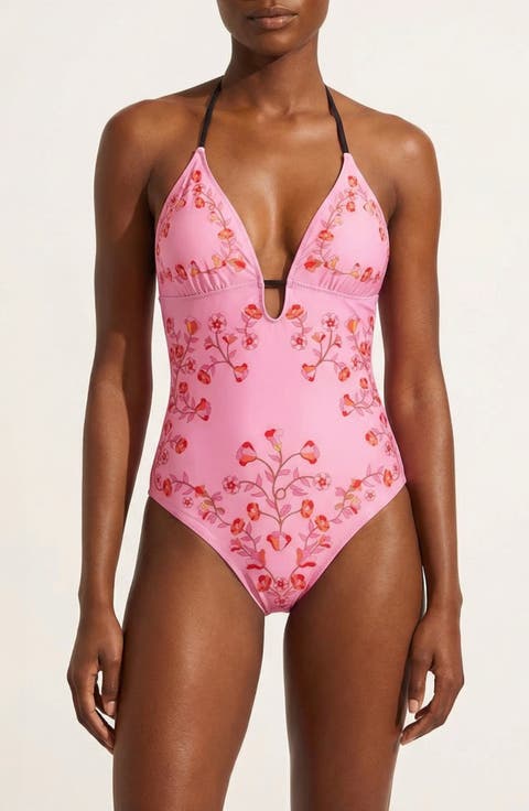 Wild Garden Reversible One Piece Swimsuit