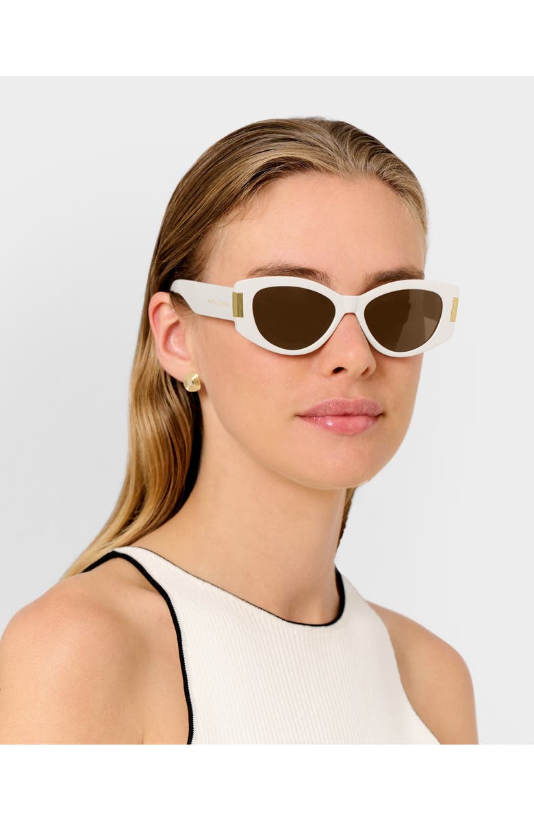 Katie Loxton Rimini Sunglasses in Off White, Alternate, color, Off-White