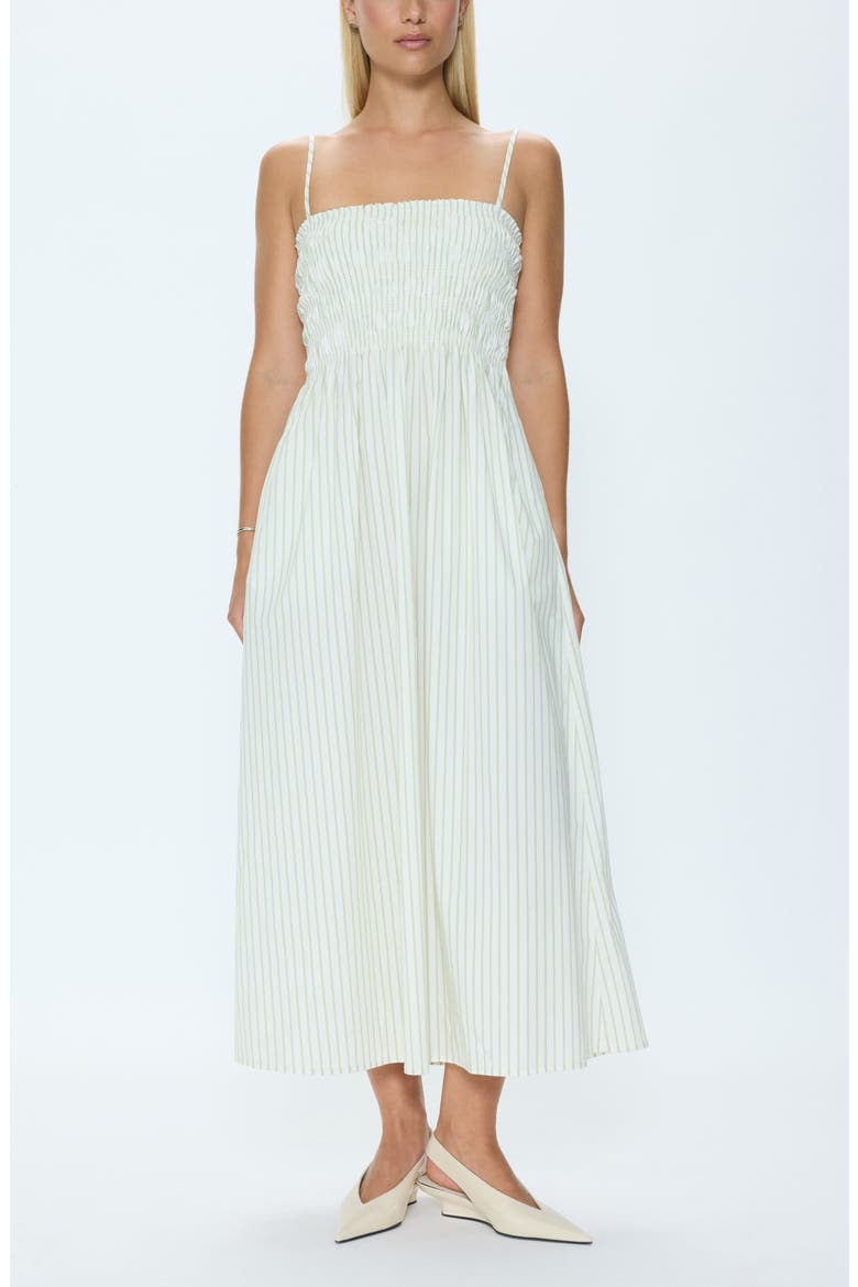 Bianca Maxi Sundress, Main, color, SAGE EGRET STRIPE