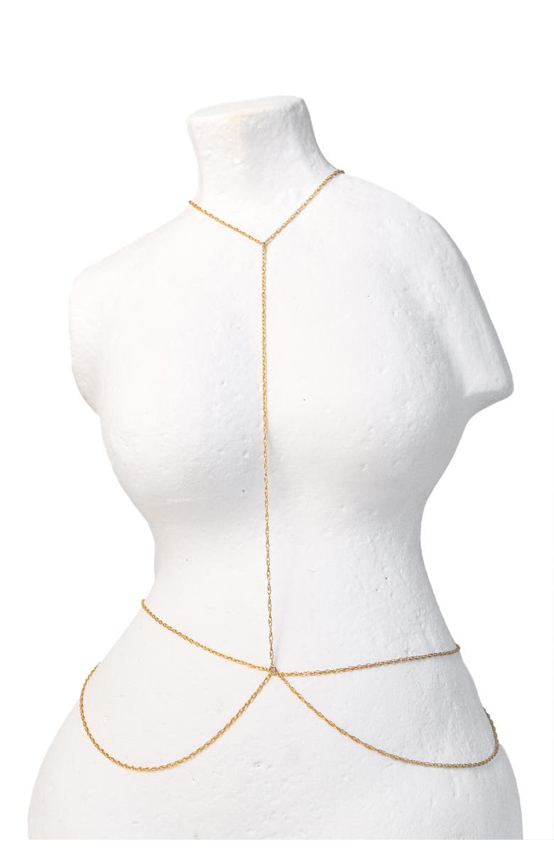 Set & Stones Zeppelin Body Chain, Main, color, Gold