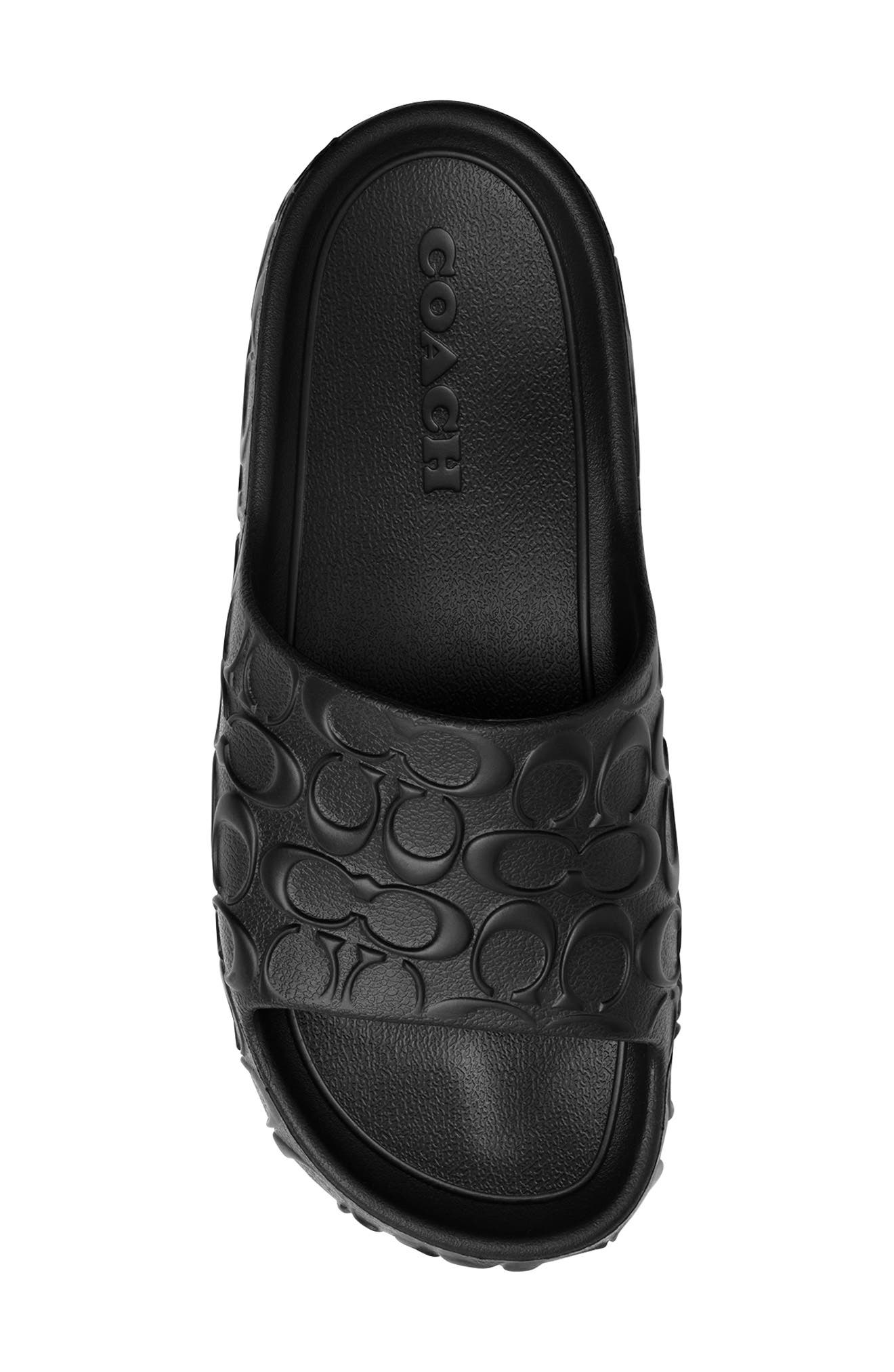 COACH Bay Slide Sandal, Alternate, color, Black