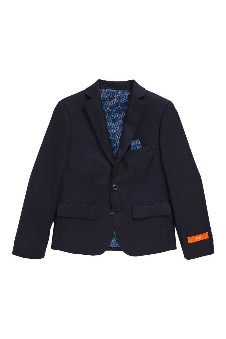 Kids' Solid Sport Coat, Main, color, NAVY