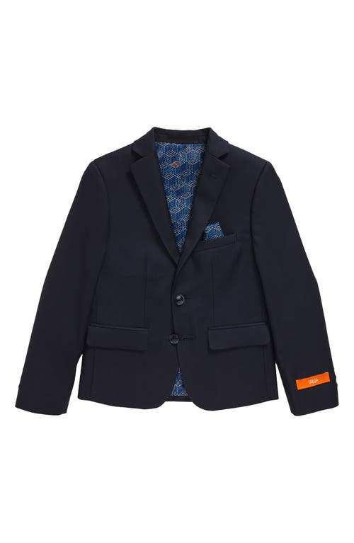 Tallia Kids' Solid Sport Coat in Navy