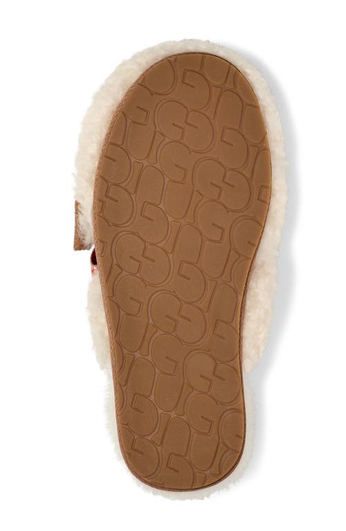 Ugg(r) Maxi Curly Genuine Shearling Scuff Slipper In Neutral