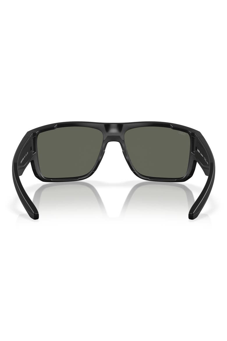 59mm Polarized Square Sunglasses, Alternate, color, MATTE BLACK/ GRAY