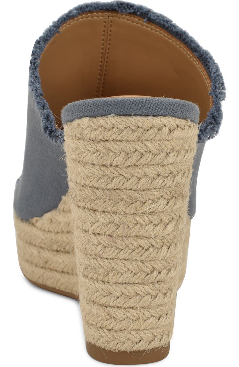 Nine West Baja Platform Wedge Sandal, Alternate, color, Light Blue